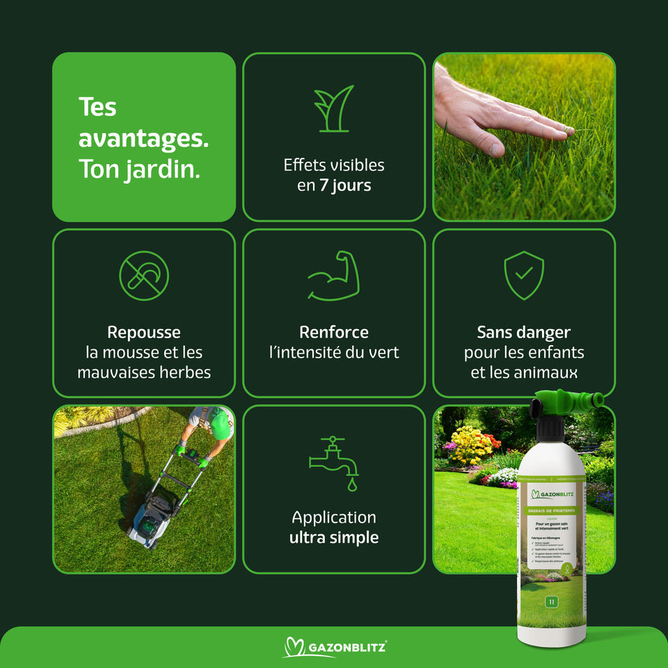 GAZONBLITZ™ - RECHARGE D'ENGRAIS D´ETE LIQUIDE