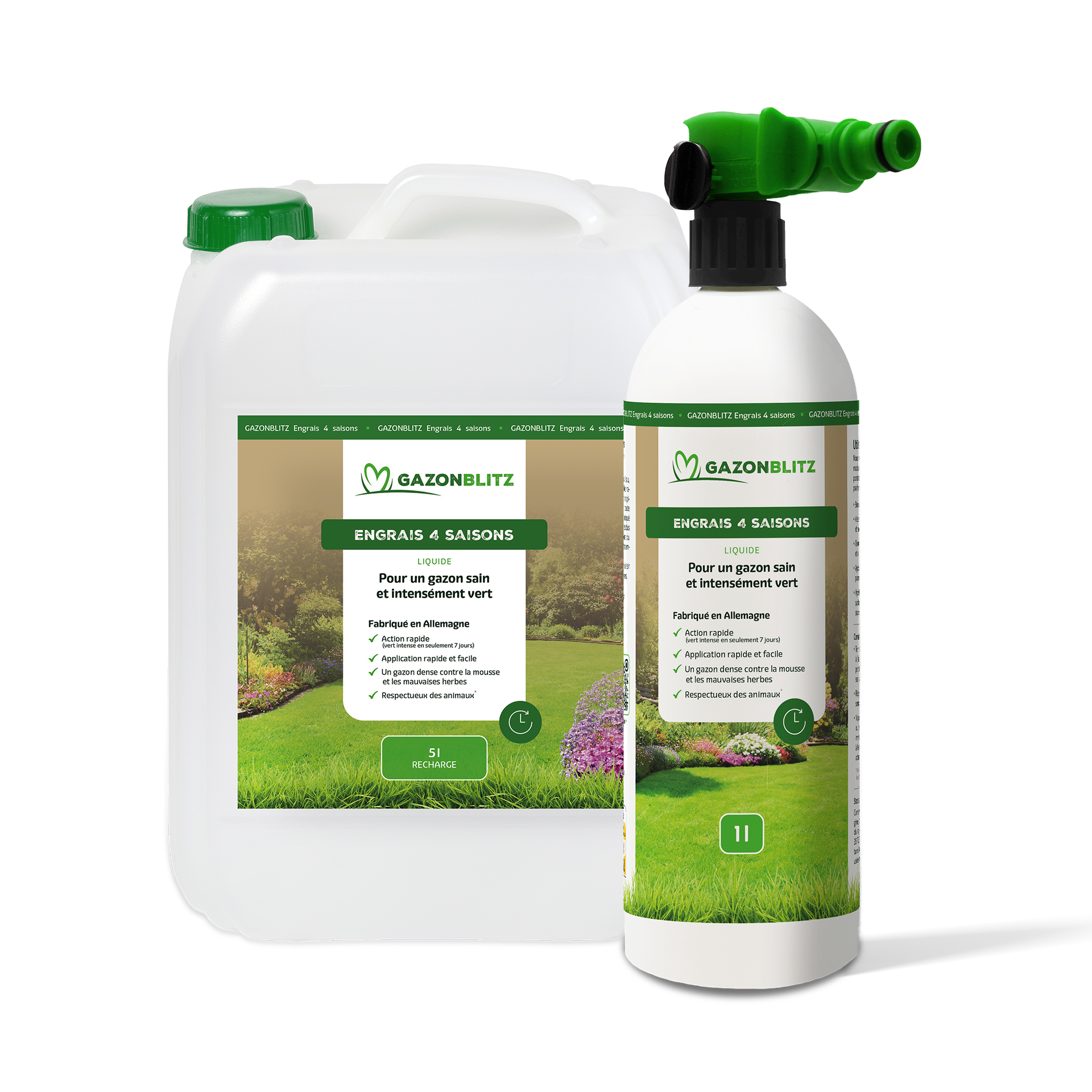 5L pour 250-500m²  inkl. Sprühflasche