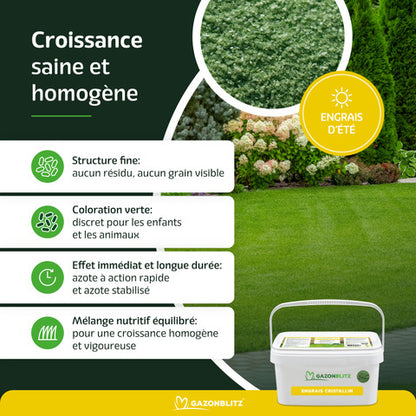 GAZONBLITZ - ENGRAIS CRISTALLIN D`ÉTÉ KIT